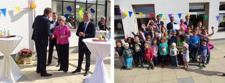 Bescheidübergabe an die Gemeinde Haselbachtal für den »Umbau der Kita Reichenbach