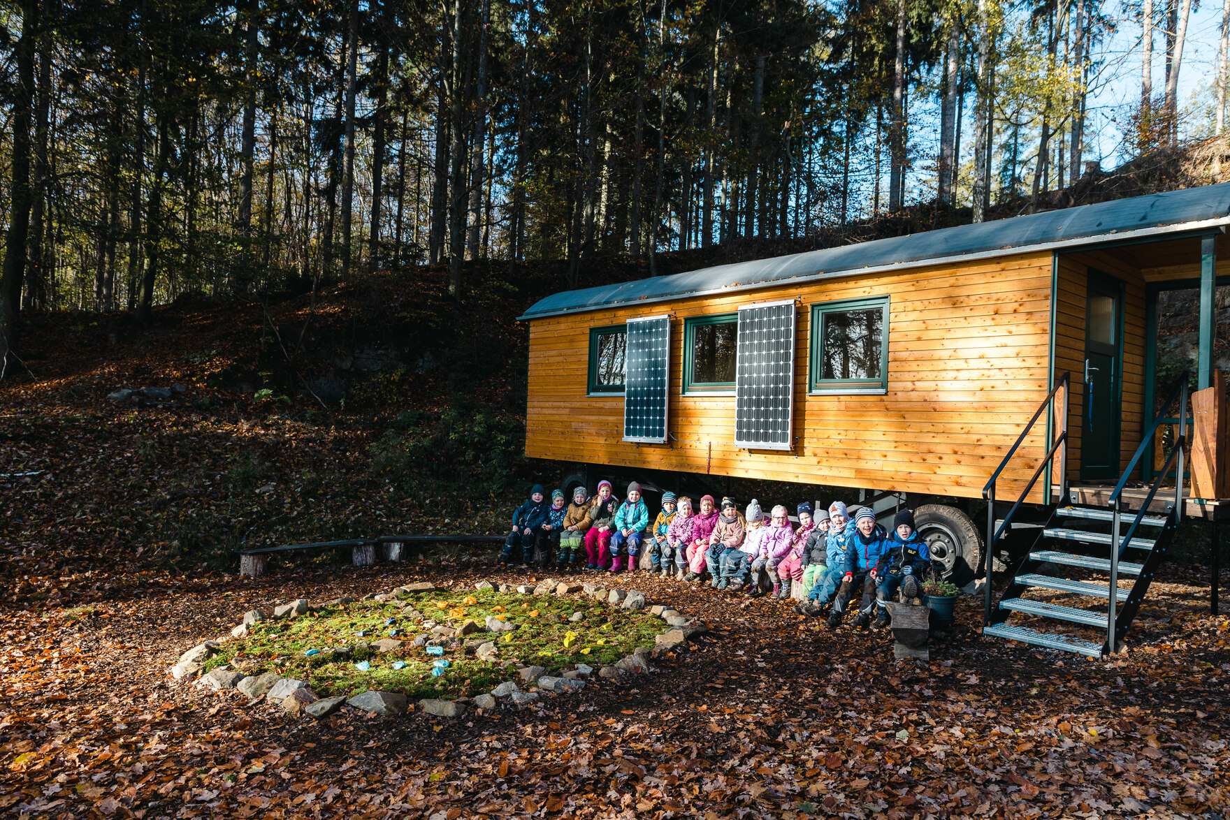 Rammenau - Neuer Bauwagen für das Waldprojekt der Kita Spatzennest