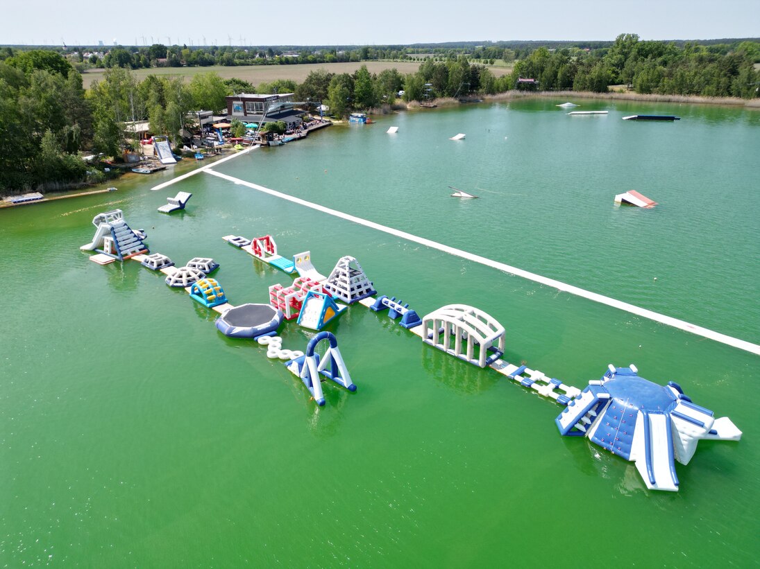 Luftaufnahme des Aquaparks